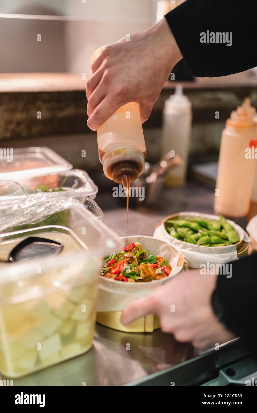 Chef hands hi-res stock photography and images - Alamy