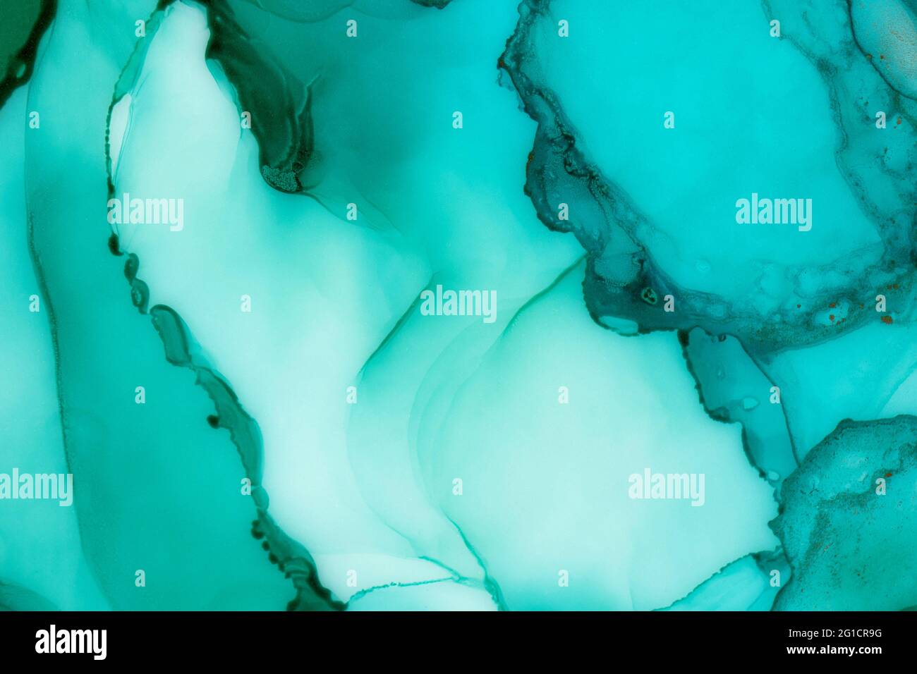 Abstract painting background in a stylish turquoise color Stock Photo ...