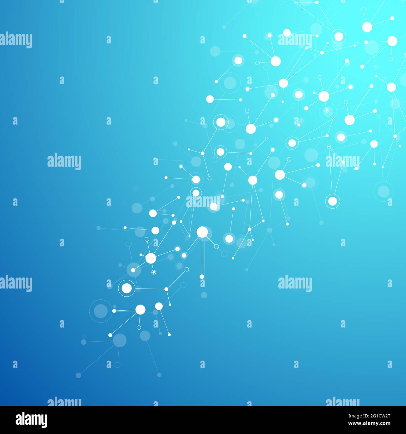 Abstract polygonal background with connected lines and dots. Minimalistic geometric pattern. Molecule structure and communication. Graphic plexus Stock Photo