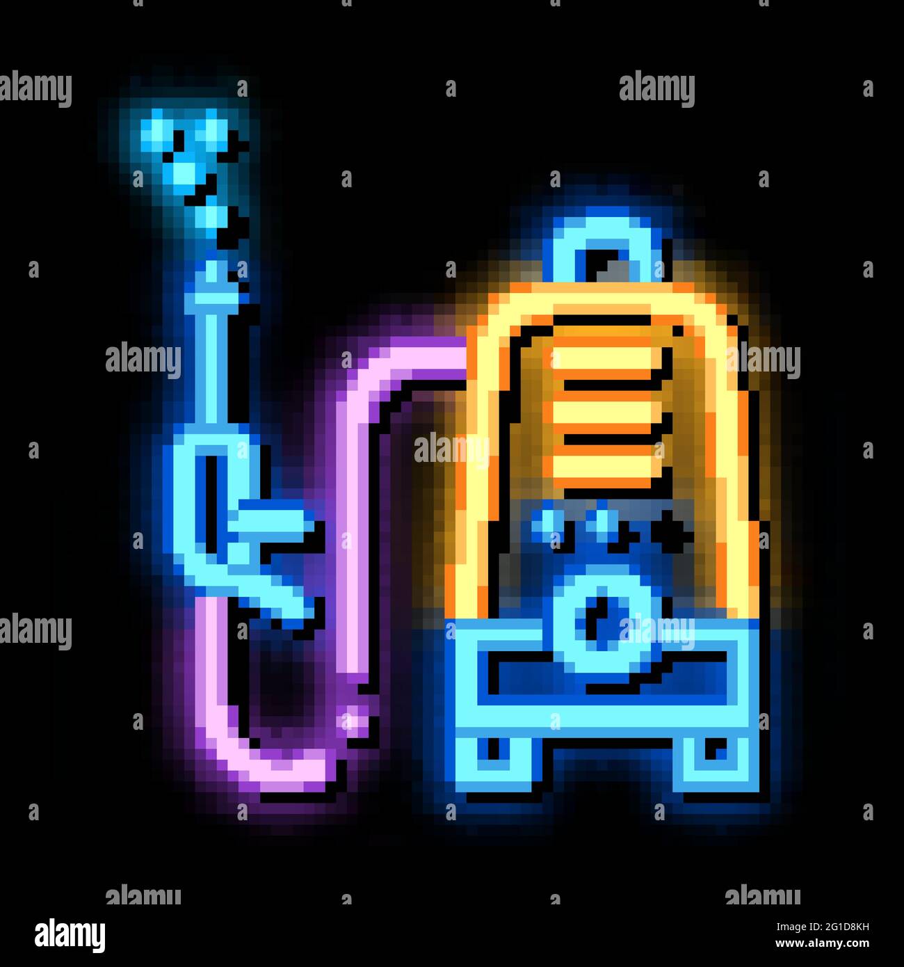 Washing Device neon glow icon illustration Stock Vector Image & Art - Alamy