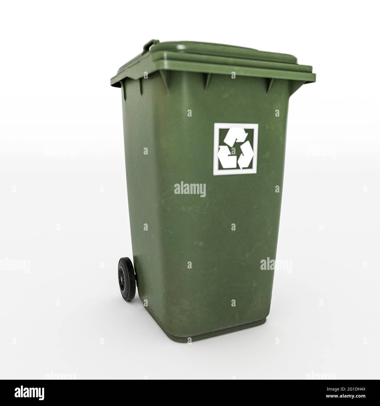 recycle bin isolated on white background 3d illustration Stock Photo ...