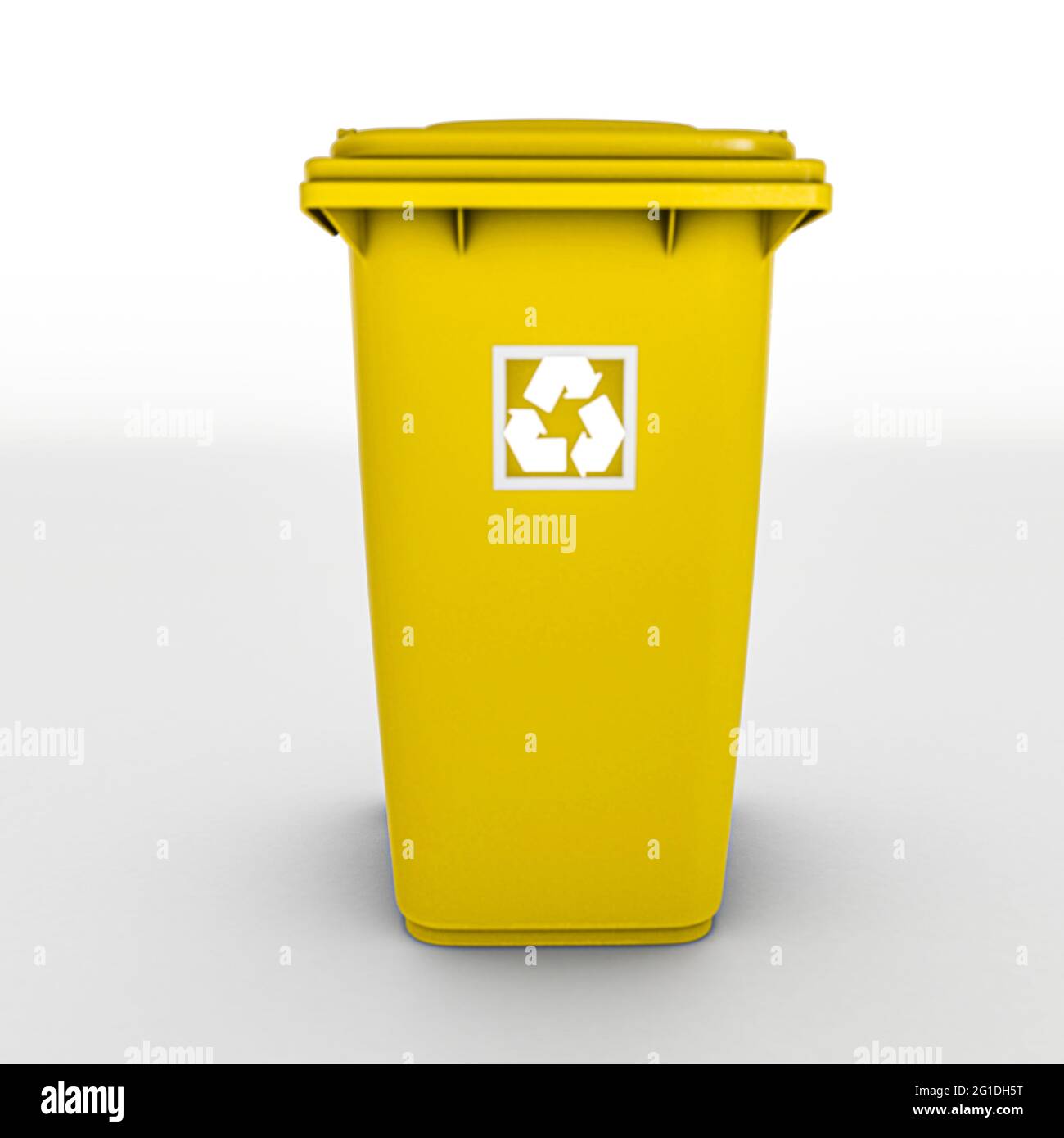 recycle bin isolated on white background 3d illustration Stock Photo ...