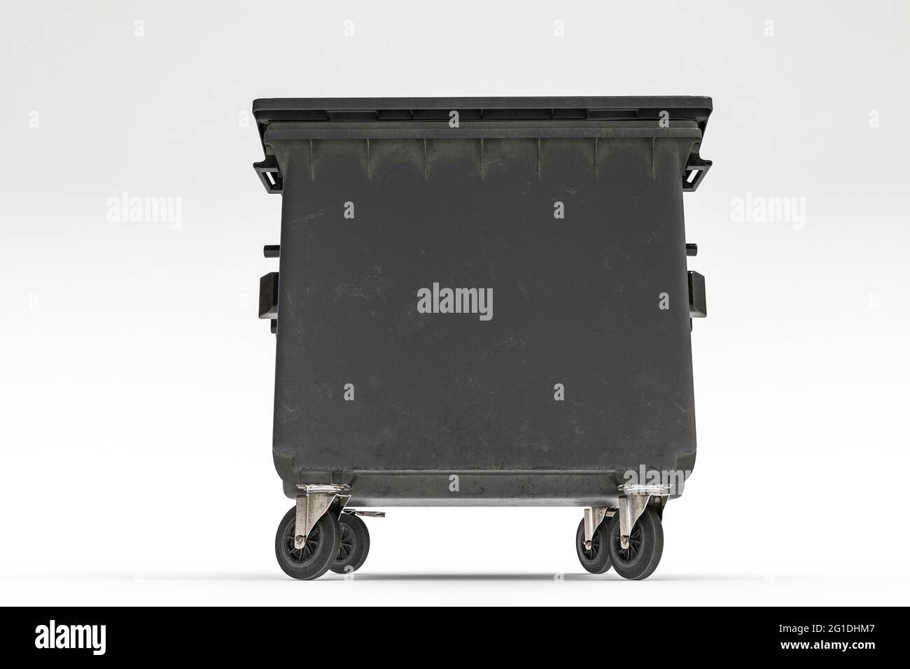 trash bin isolated on white background 3d illustration Stock Photo - Alamy