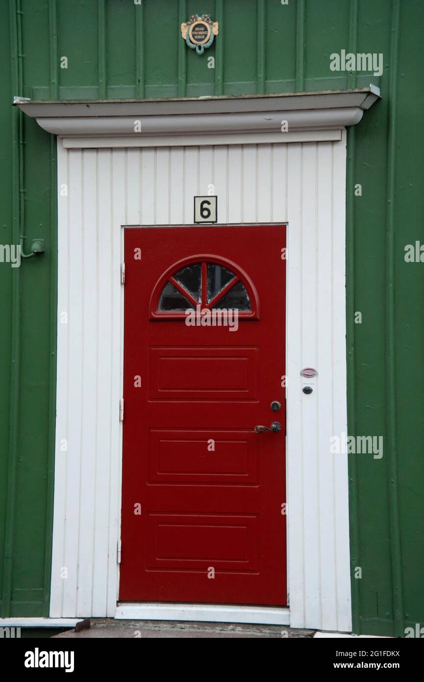 Traditional swedish door hi-res stock photography and images - Alamy