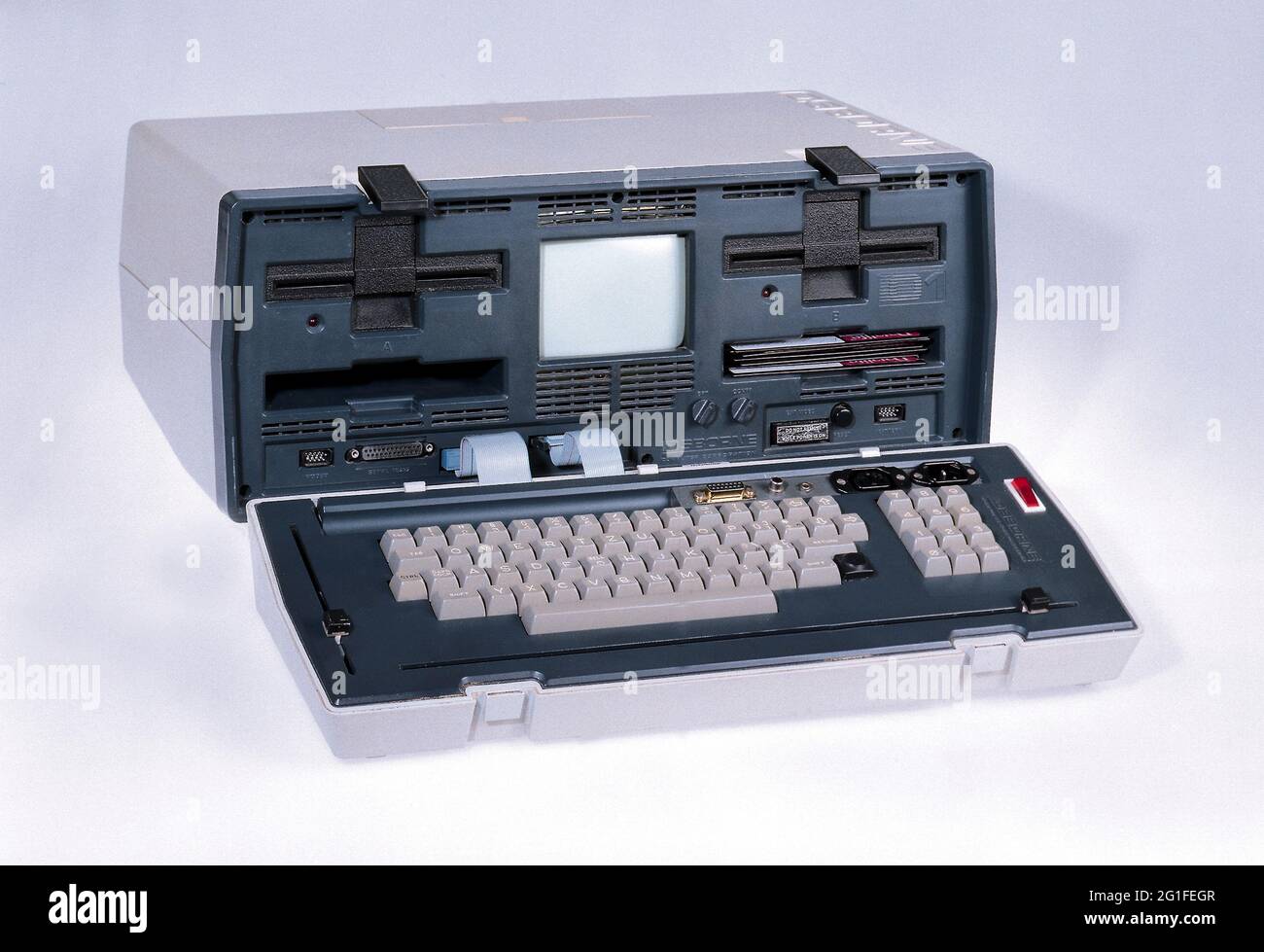 technology, EDP, USA, 1981, Osborne-1, first portable computer of the world, 1.795, ADDITIONAL-RIGHTS-CLEARANCE-INFO-NOT-AVAILABLE Stock Photo