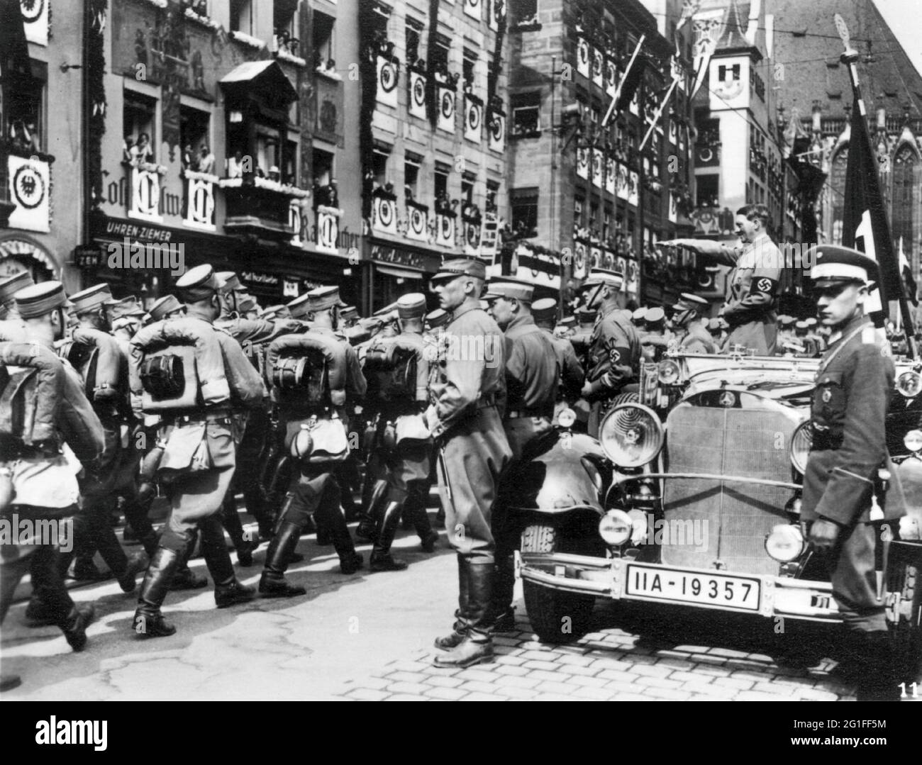 Nazism / National Socialism, 'Reichsparteitag der Freiheit', Nuremberg 10.-16.9.1935, EDITORIAL-USE-ONLY Stock Photo