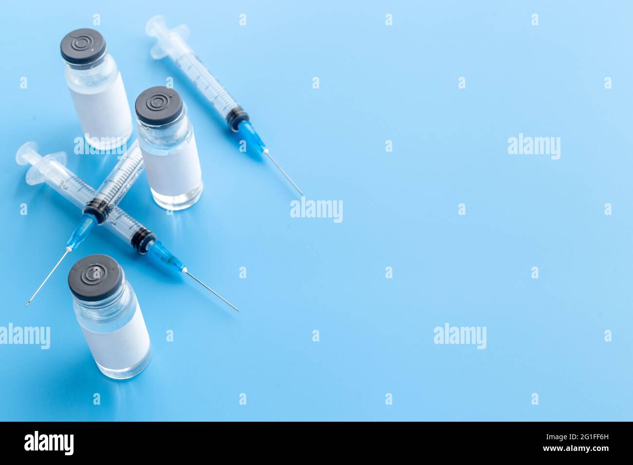 Vaccine vial bottle for injection. Vaccination concept Stock Photo - Alamy