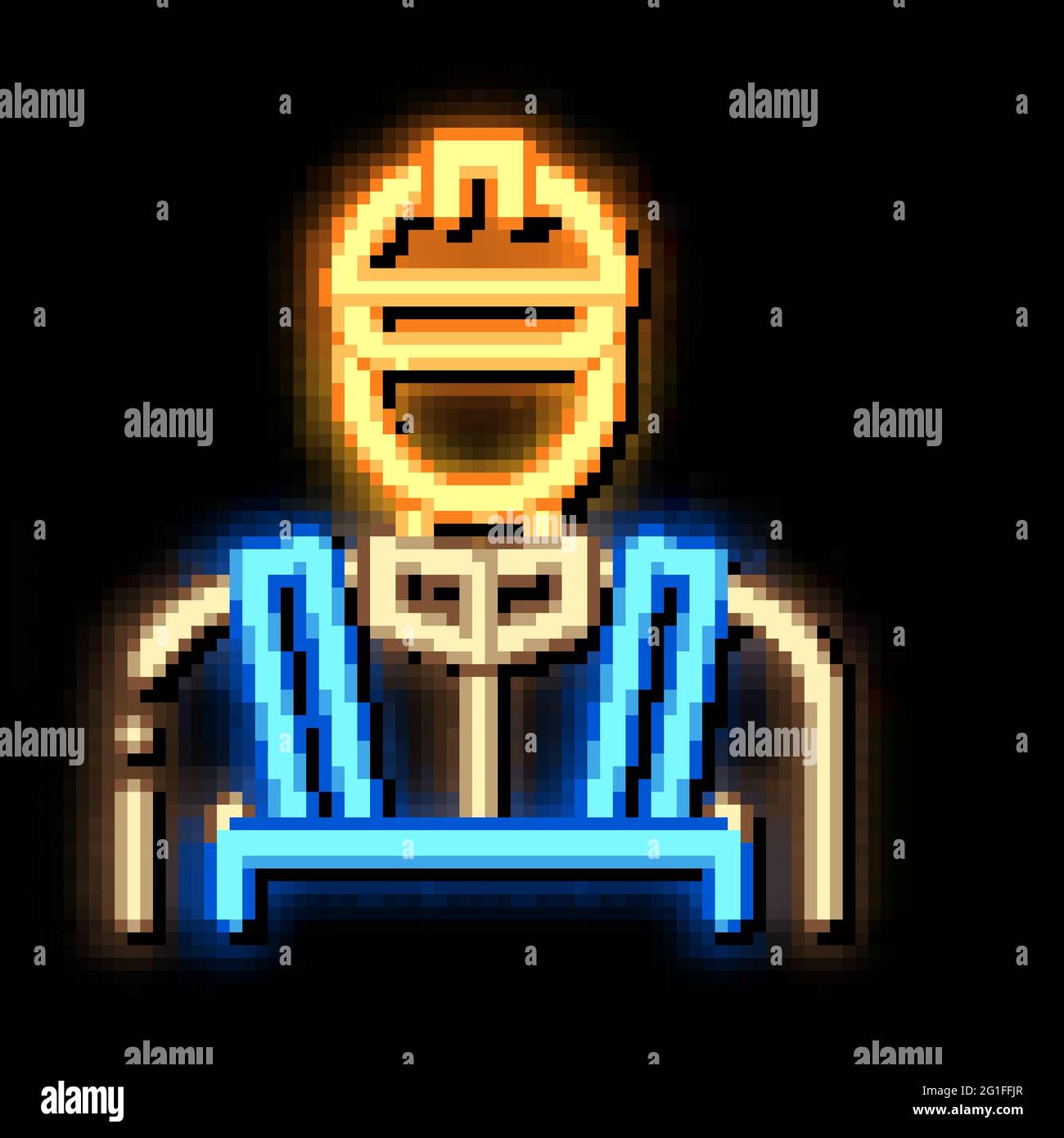 Mason Worker neon glow icon illustration Stock Vector Image & Art - Alamy