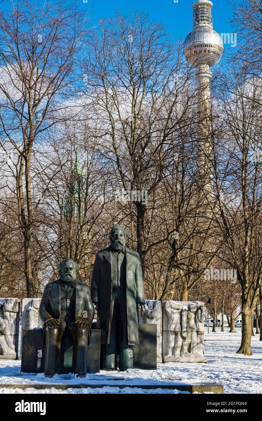 Marx Engels Monument, Berlin, Germany Stock Photo Alamy