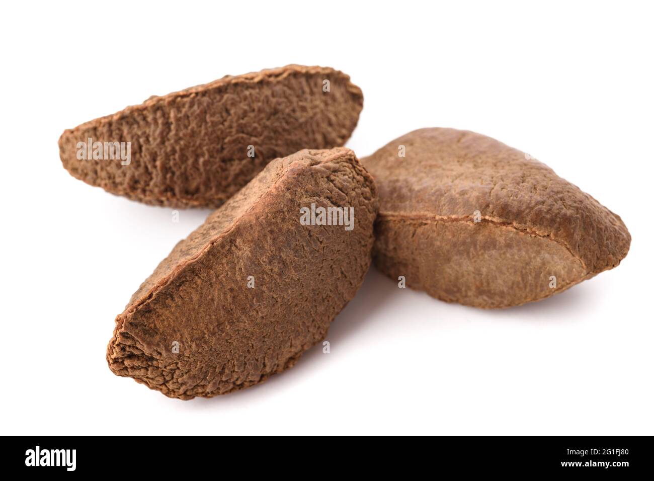 Brazilian nuts isolated on white background Stock Photo Alamy