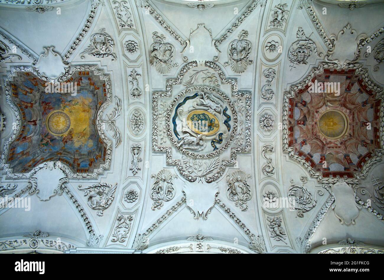 Church ceiling, Jesuit Church, Solothurn, Switzerland Stock Photo Alamy
