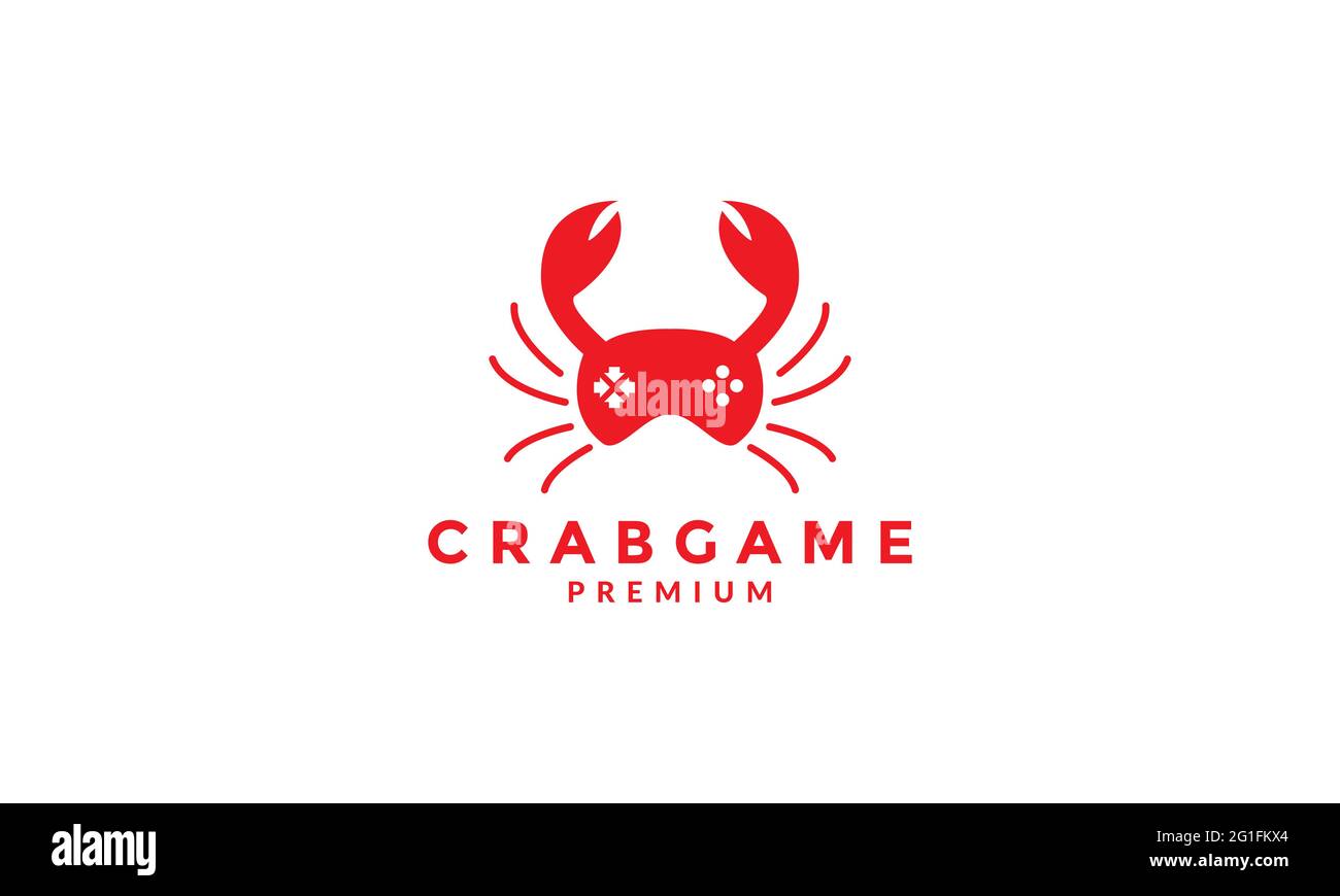 red crabs game logo symbol vector icon illustration graphic design