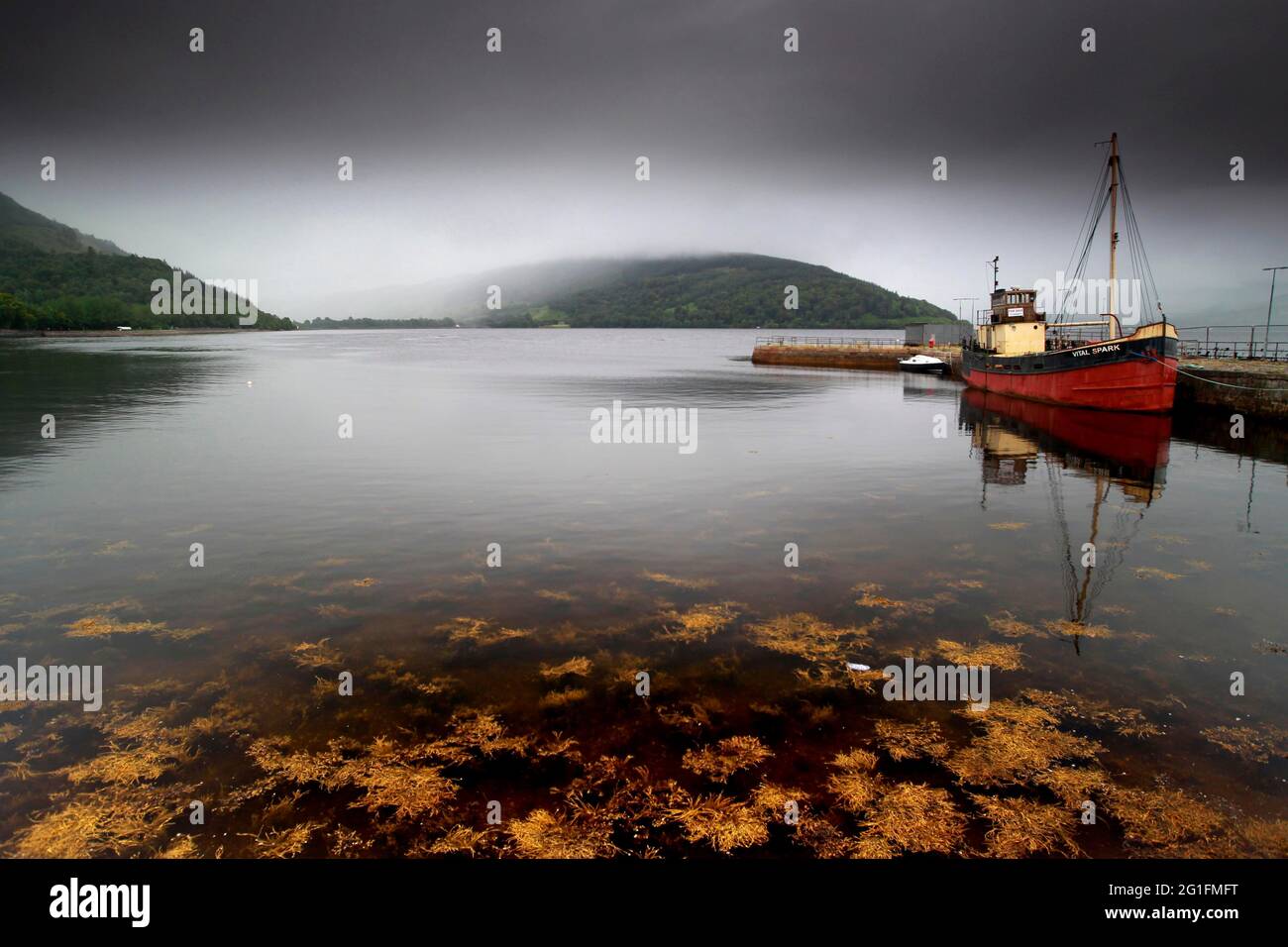 Loch Fyne, loch, fishing boat, Inveraray harbour, Argyll and Bute, Highlands, Highland, Scotland, United Kingdom Stock Photo