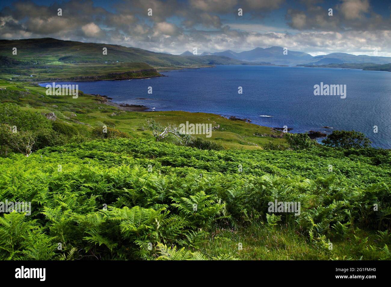 Landscape, Coast, Atlantic, Calgary Bay, Mull, Inner Hebrides, Hebrides, Highlands, Highlands, Scotland, Great Britain Stock Photo