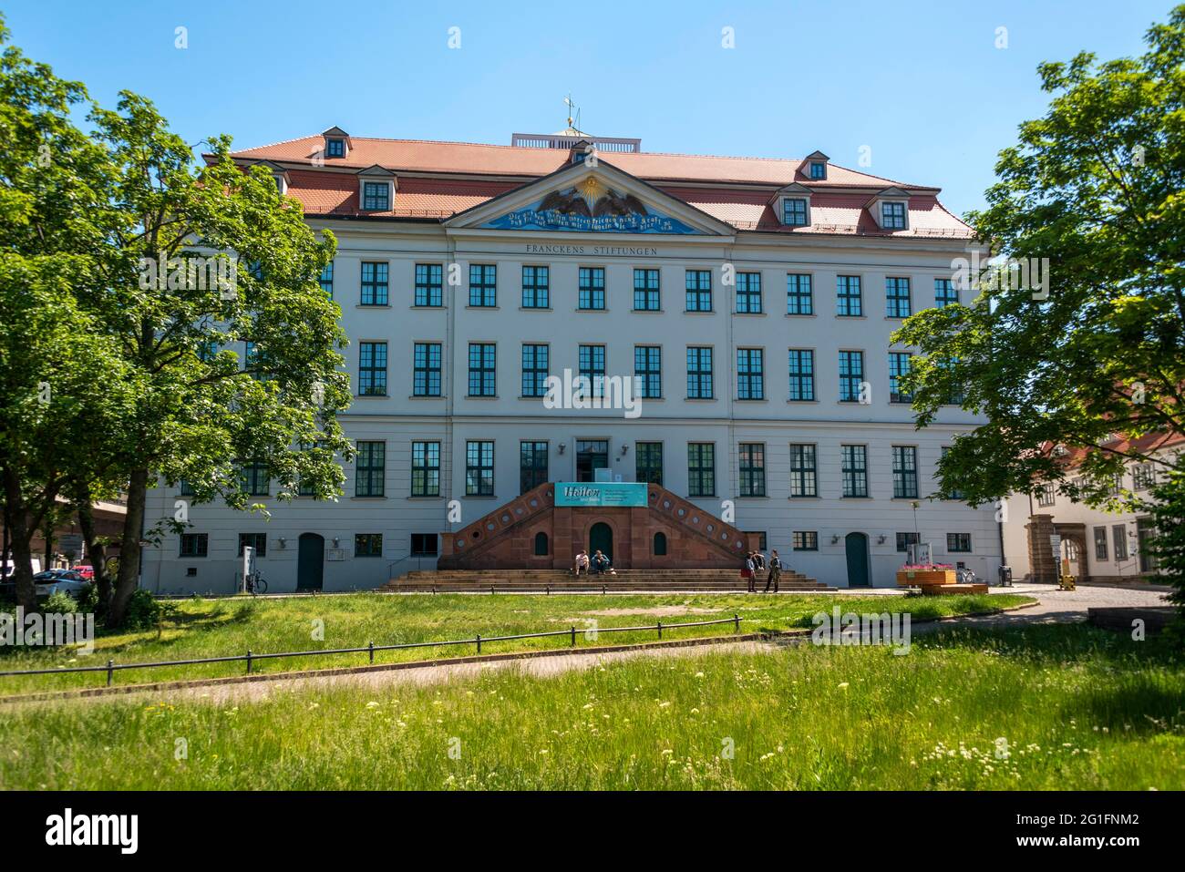 Francke Foundations, founded by August Hermann Francke, 1663, 1727, German Protestant theologian, educator and hymn writer, one of the main Stock Photo
