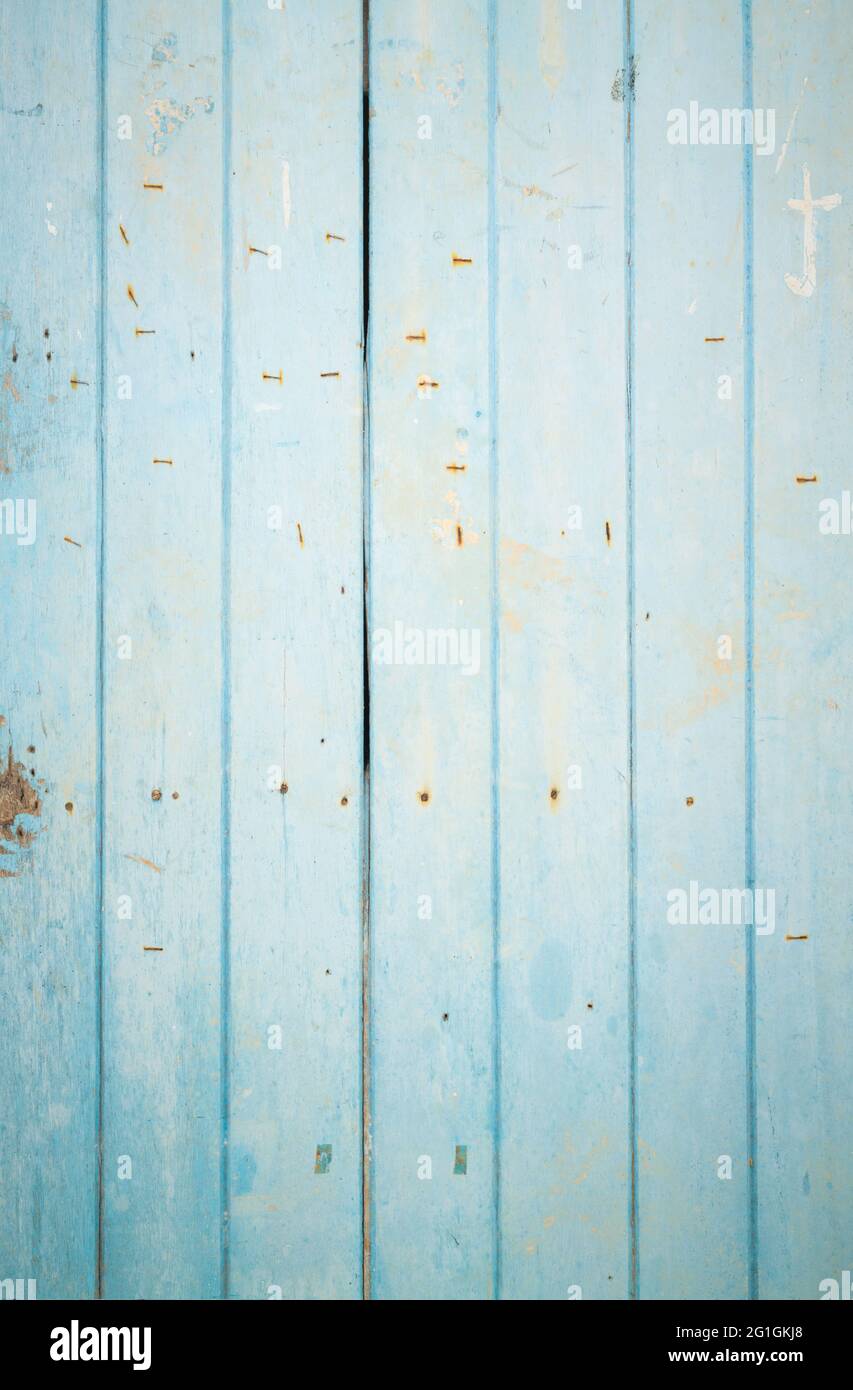 Turquoise beach wall groove wood texture over blue light natural color  background Art plain simple peel wooden floor grain teak old panel seamless  Stock Photo - Alamy