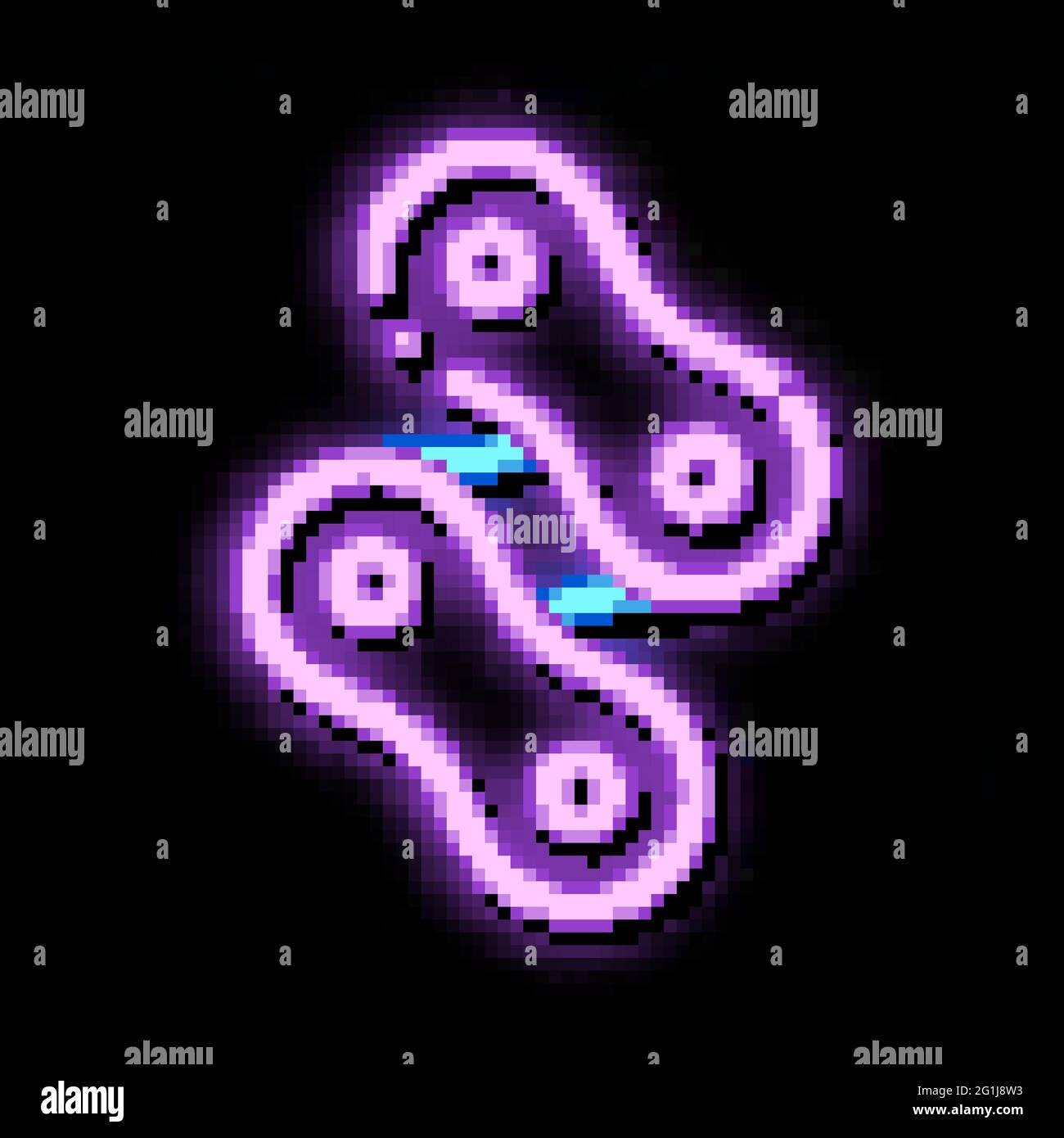 Bike Chain neon glow icon illustration Stock Vector Image & Art - Alamy