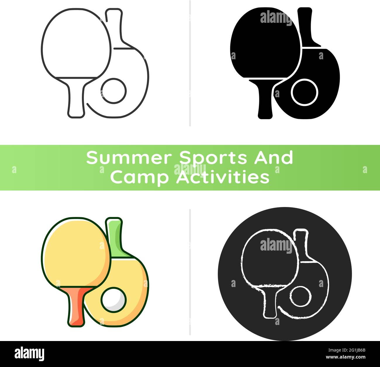 Ping pong icon Stock Vector
