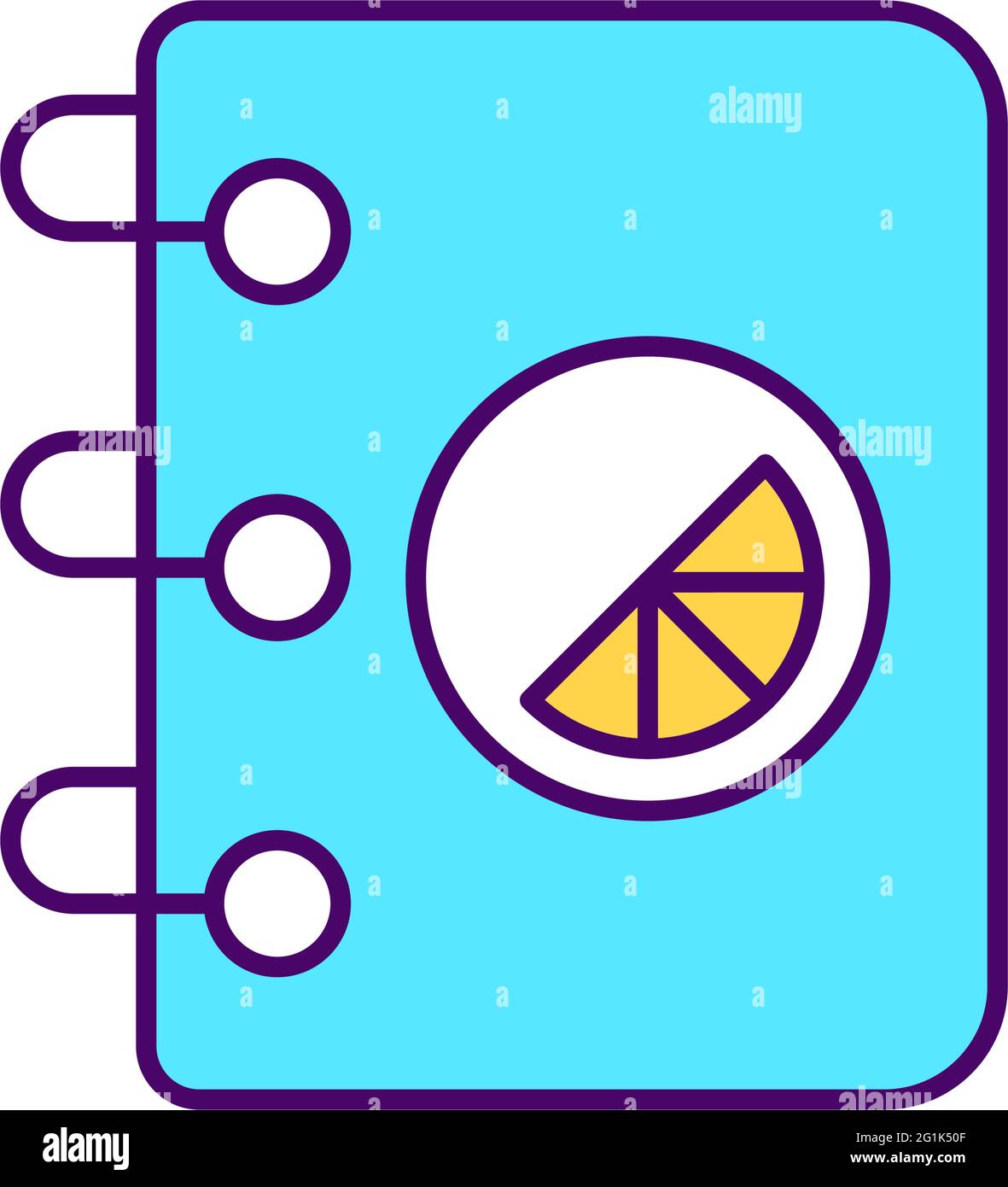 Branded notepad RGB color icon Stock Vector Image & Art - Alamy