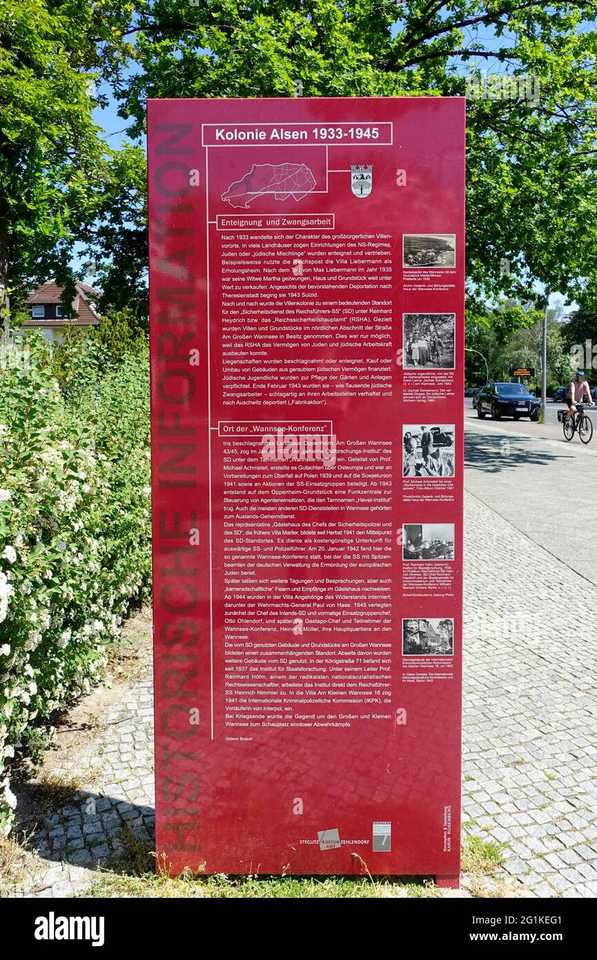 Colonie Alsen, Wannsee, Berlin, Germany Stock Photo - Alamy