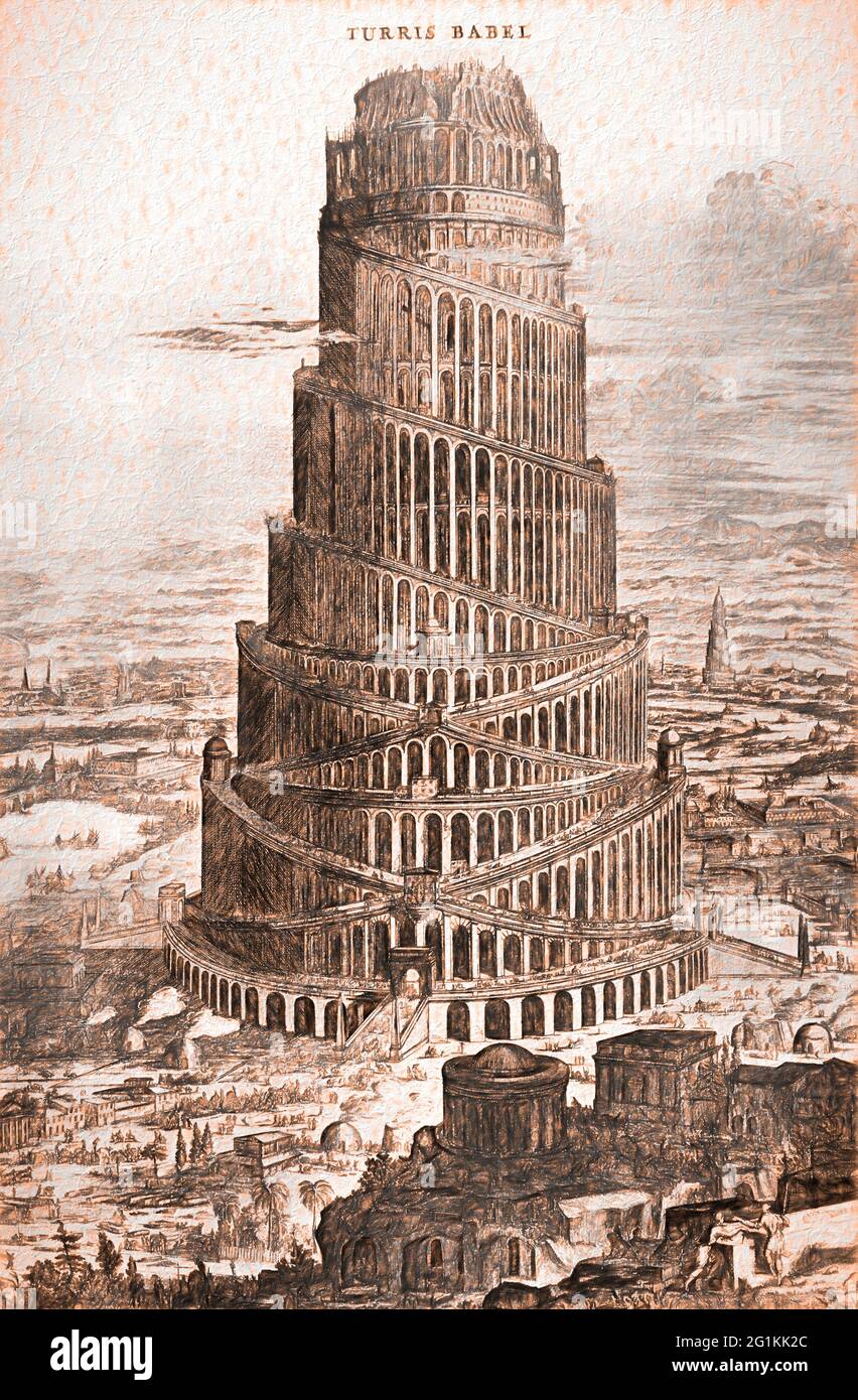 Temple of Babel; ancient Babylon; Mesopotamia Stock Photo - Alamy