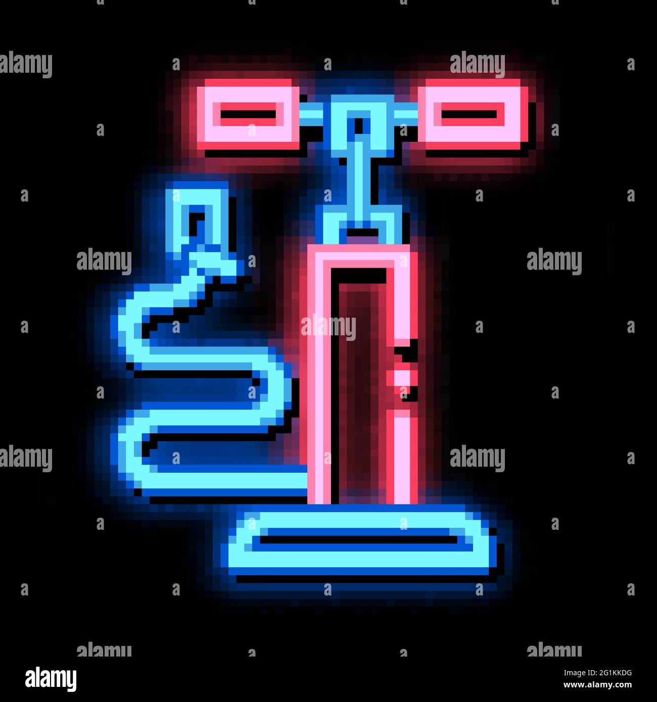 Pump for Bike neon glow icon illustration Stock Vector Image & Art - Alamy