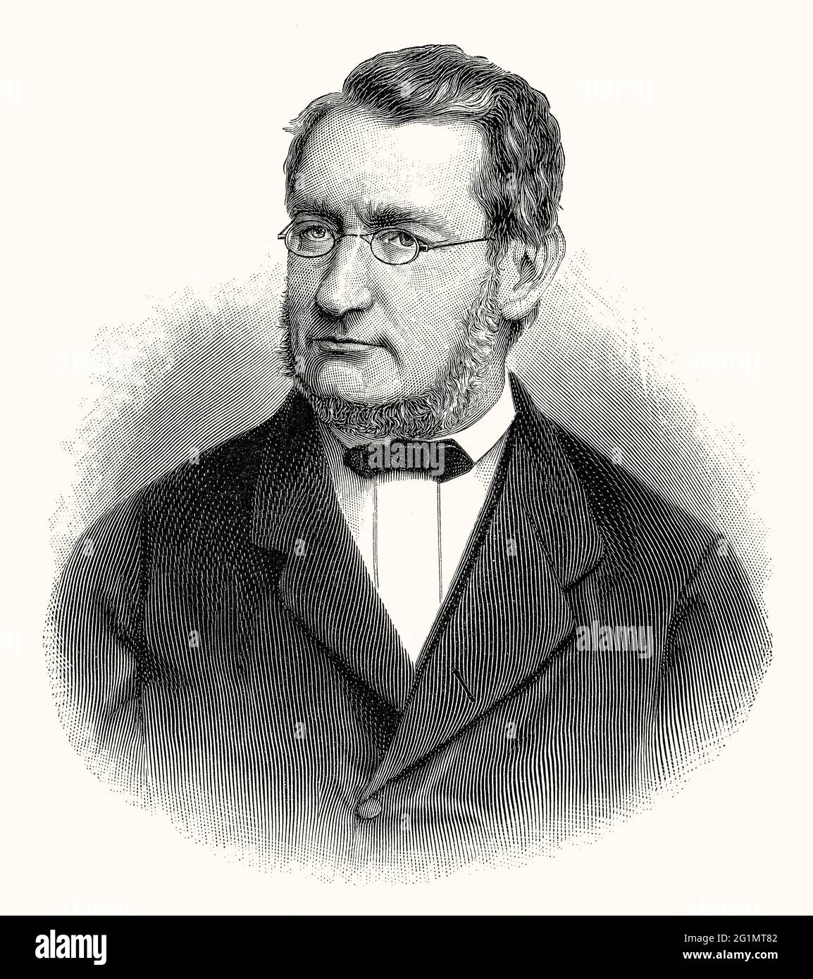 Julius Robert von Mayer, 1814 – 1878, German physician, chemist and physicist Stock Photo