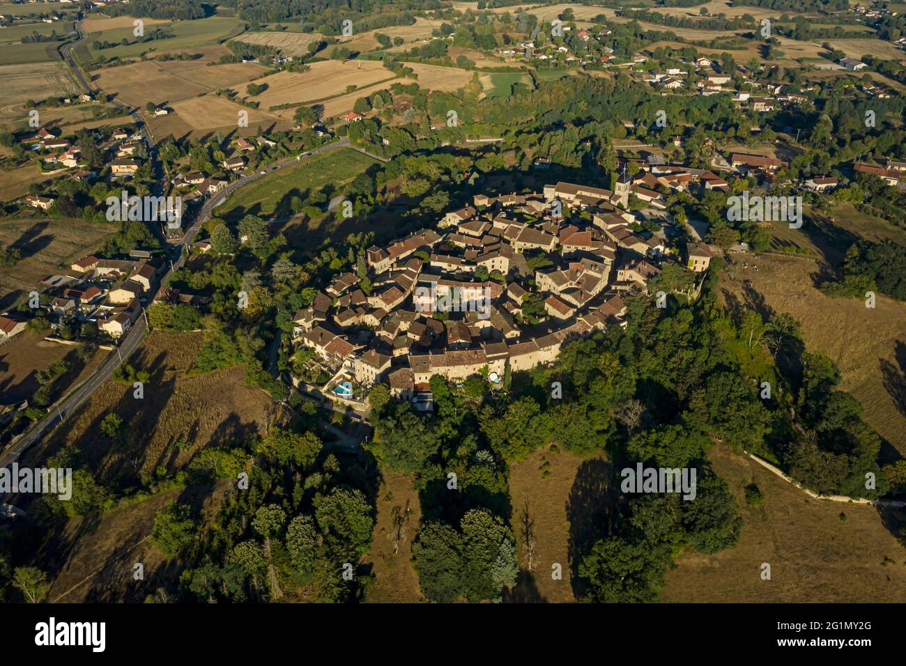France, Ain, the medieval village of P rouges, labeled the Most ...