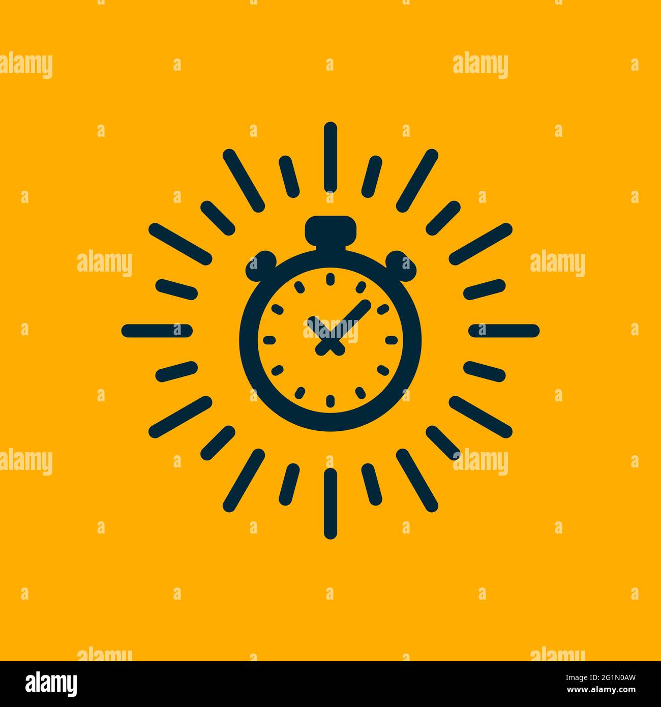 Flat style yellow countdown timer Stock Vector Images - Alamy