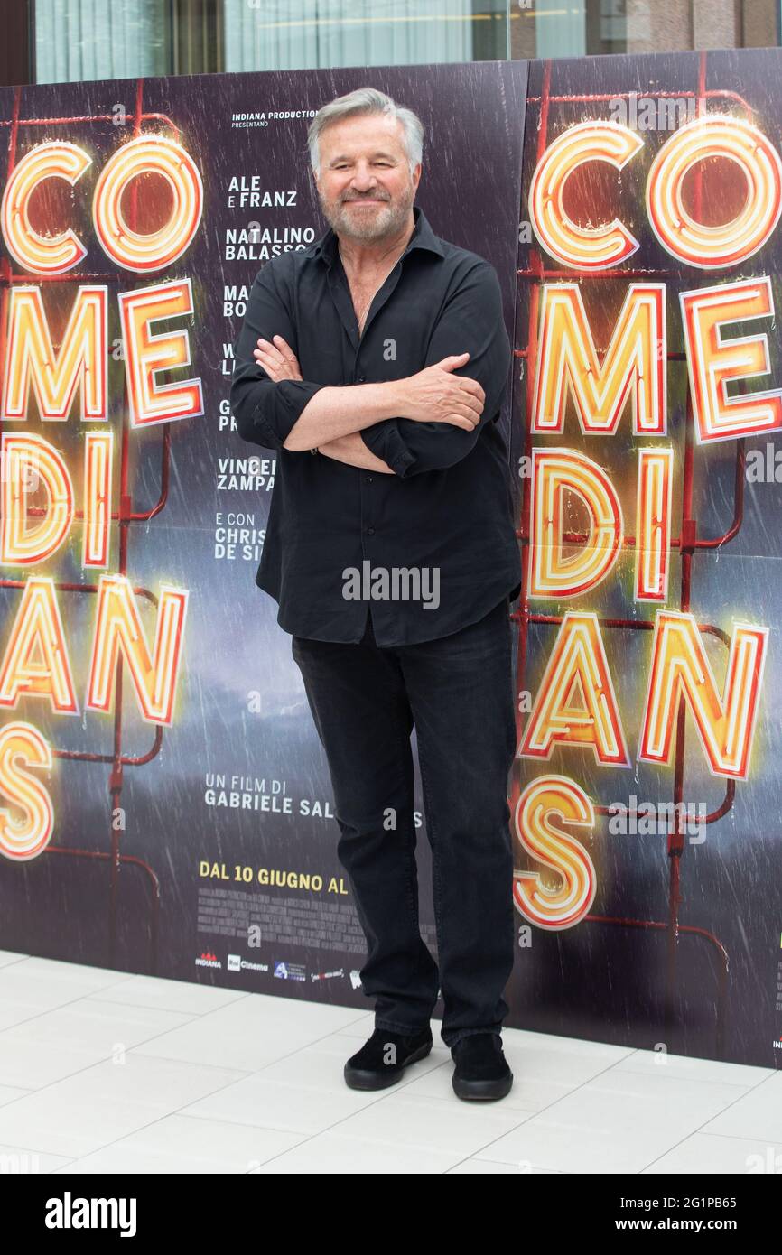 Rome, Italy. 07th June, 2021. Italian actor Christian De Sica during