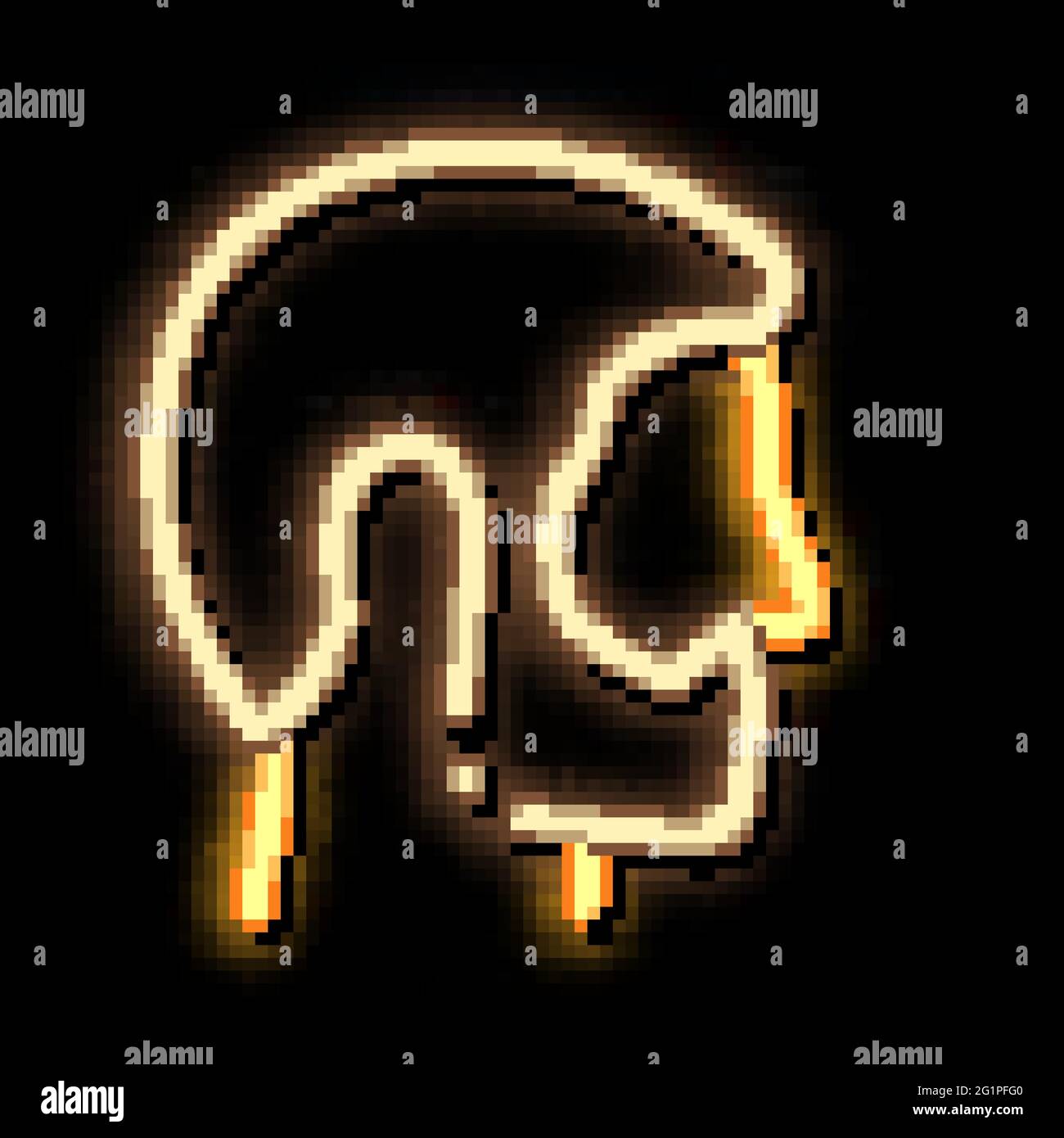 Dad with Beard neon glow icon illustration Stock Vector Image & Art - Alamy