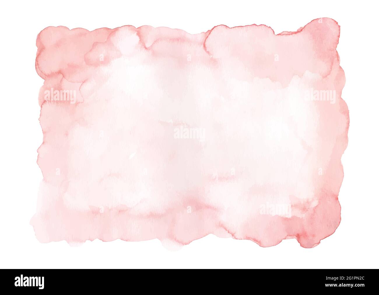 Soft pink watercolor background. Abstract stain watercolor hand-painted use for decorative design of wall art, poster, card, cover or banner. Stock Vector