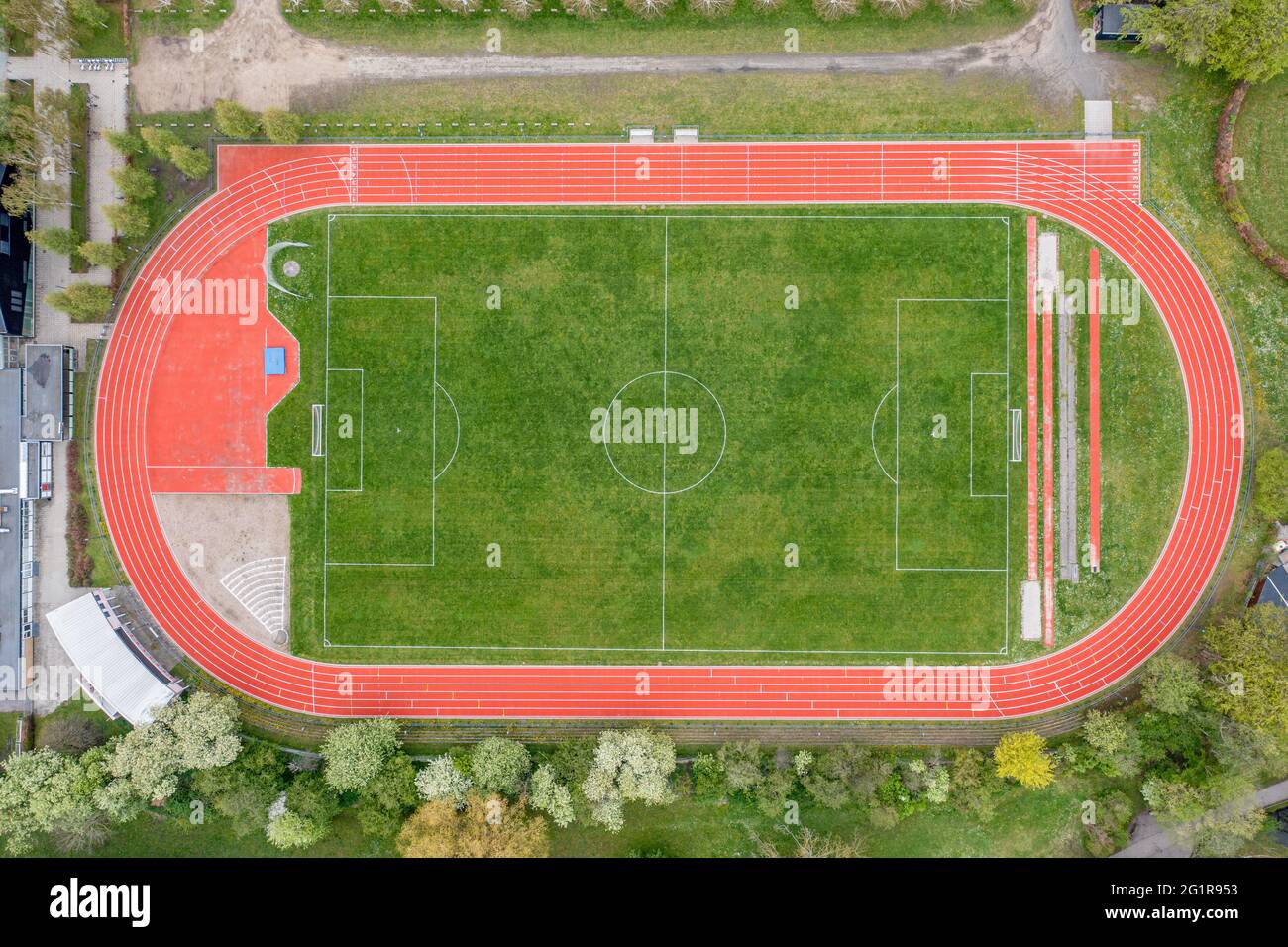 Soccer pitch aerial view hires stock photography and images Alamy