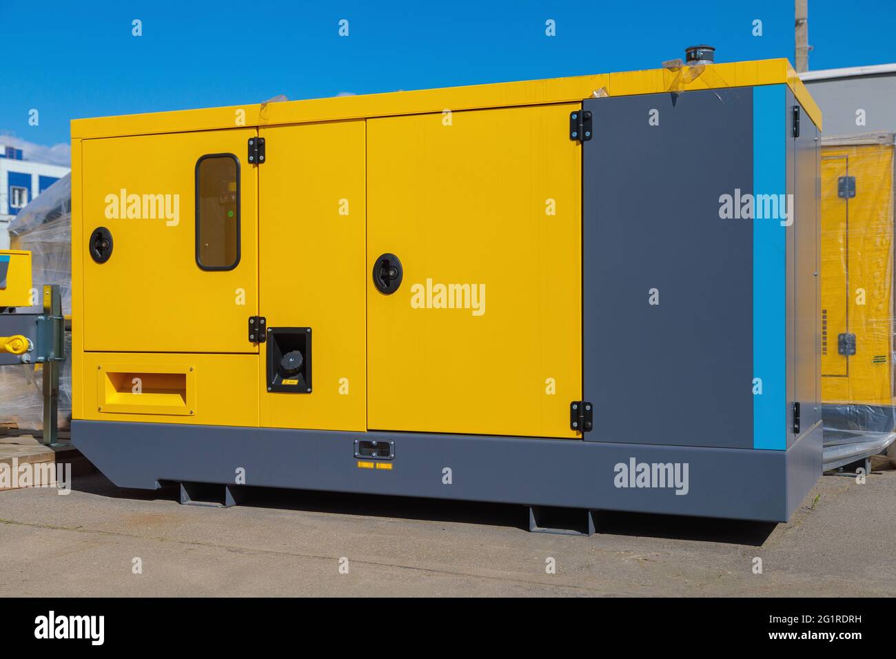 Diesel generator for general construction works and emergency services Stock Photo Alamy
