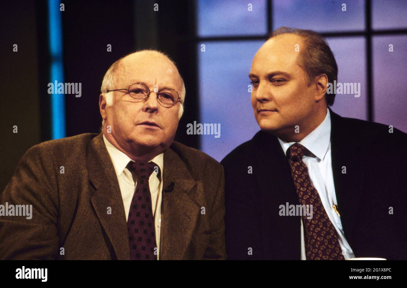 RTL Nachtshow, Late-Night-Talkshow, Deutschland 1994 - 1995, Sendung vom 19. Juni 1995, Talkgast: Norbert Blüm Stock Photo