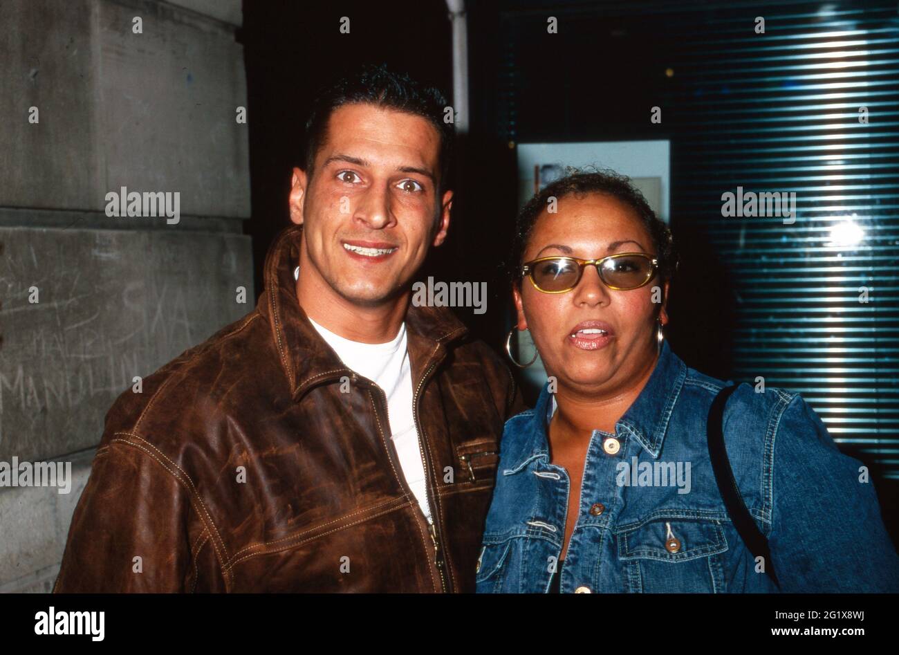 mirco nontschew und ehefrau melanie bei der premiere des films i love you baby auf mallorca spanien 2000 stock photo alamy