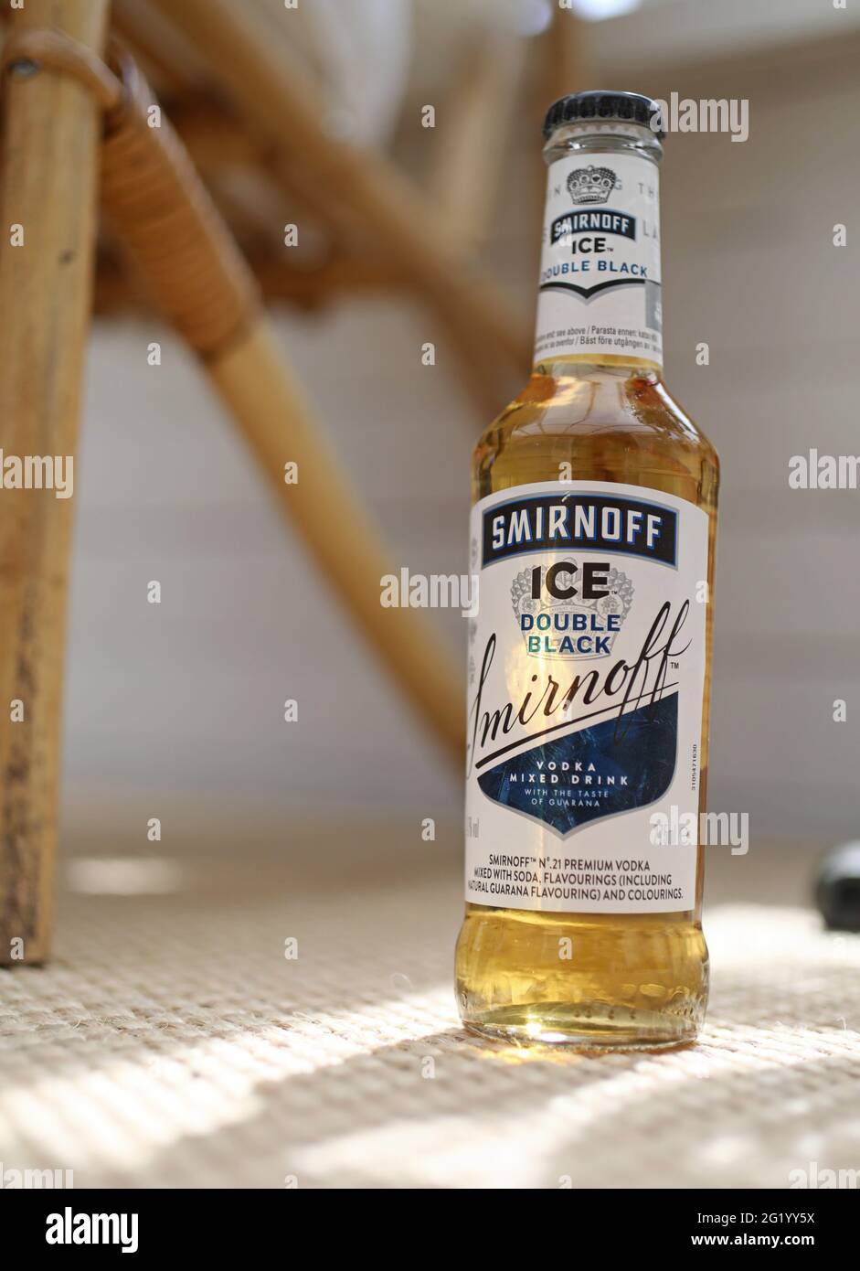 Smirnoff Ice Double Black from Smirnoff Vodka Stock Photo Alamy