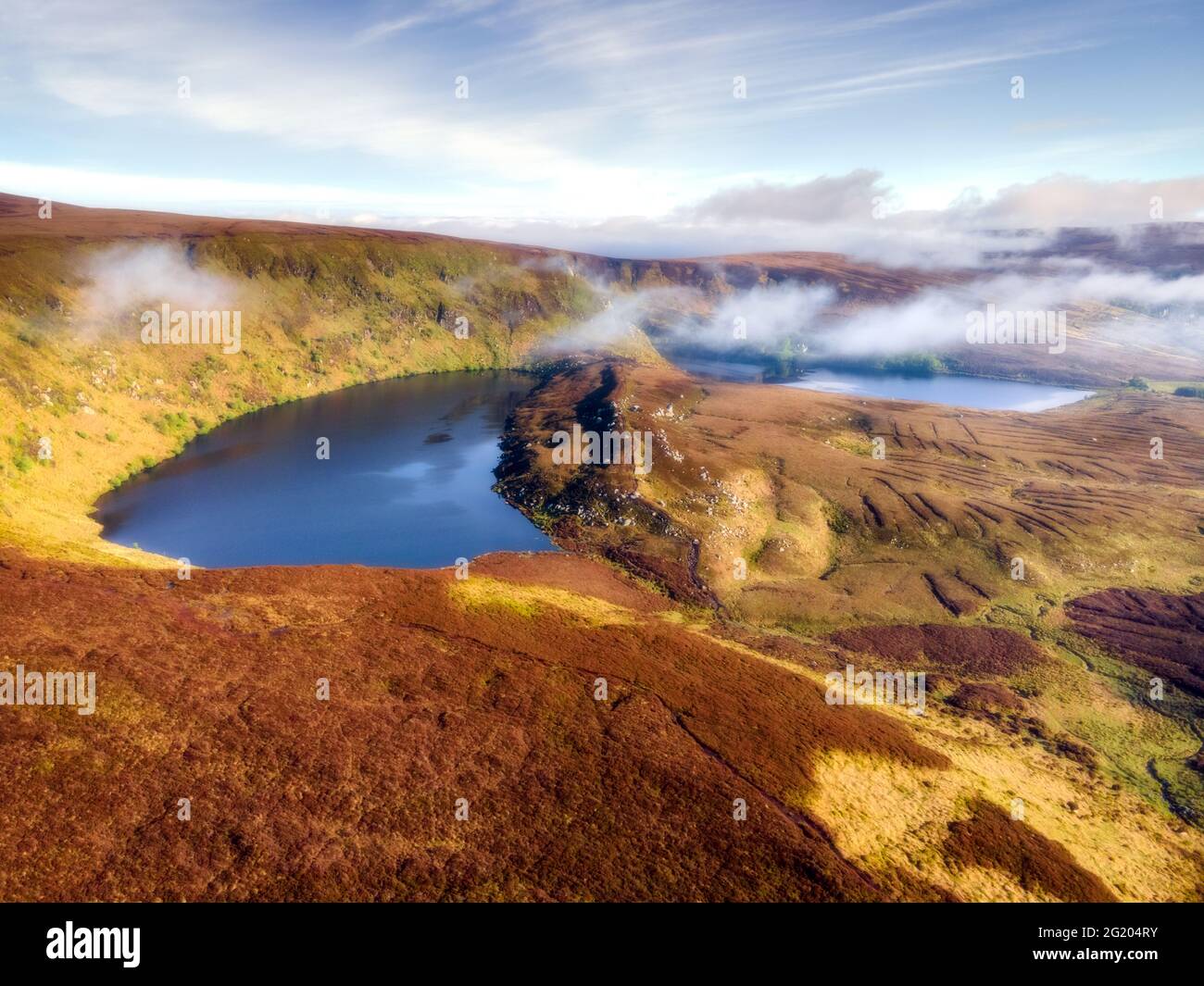 Lough Bray Upper in  Wicklow Mountains, Ireland Stock Photo