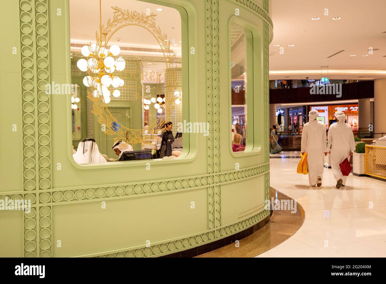 Macaron specialist Ladurée at Dubai Mall, Dubai, UAE 30.11.2018 Stock Photo