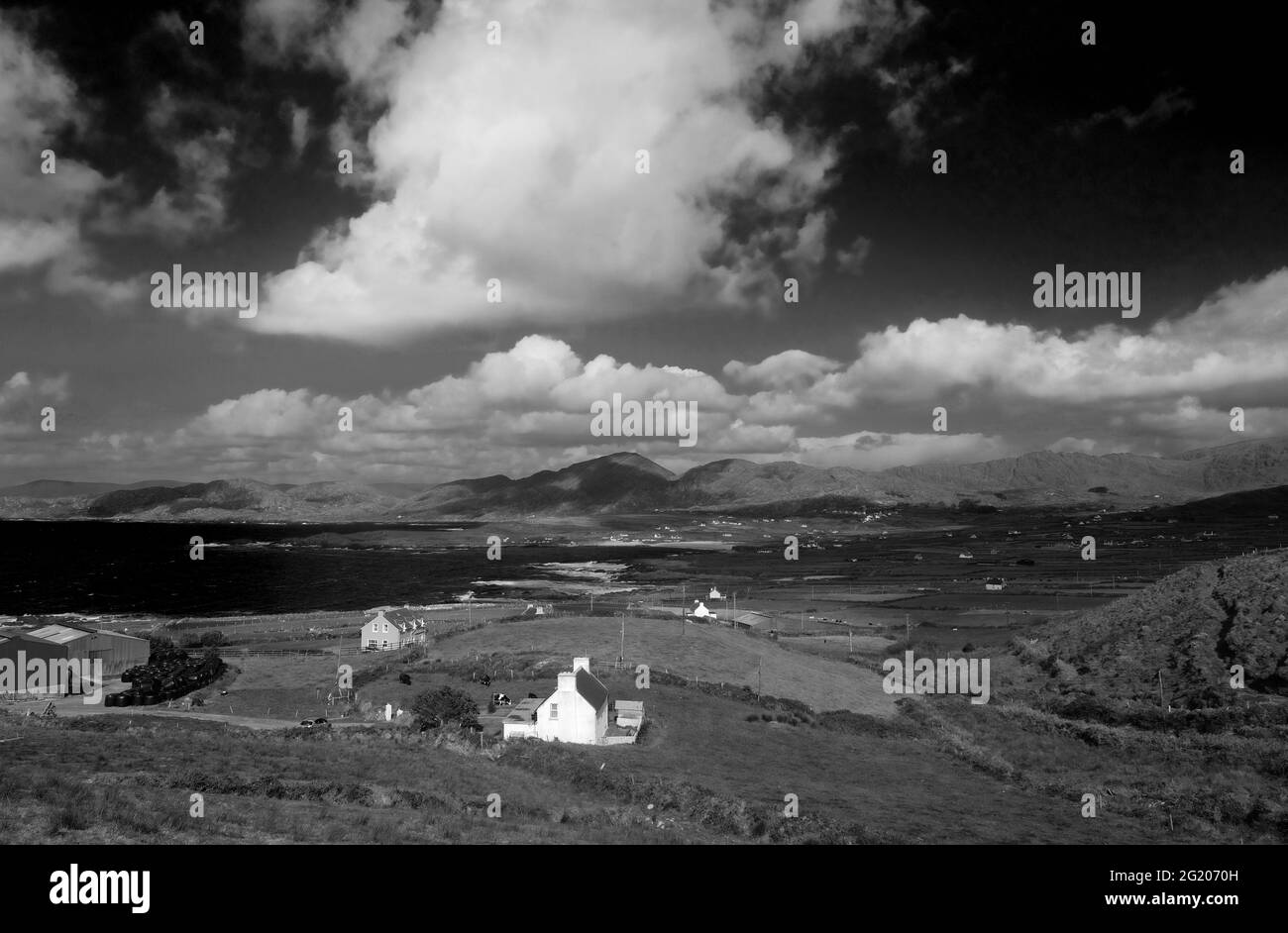 Small dairy farm near Allihies, County Cork, Ireland - John Gollop Stock Photo