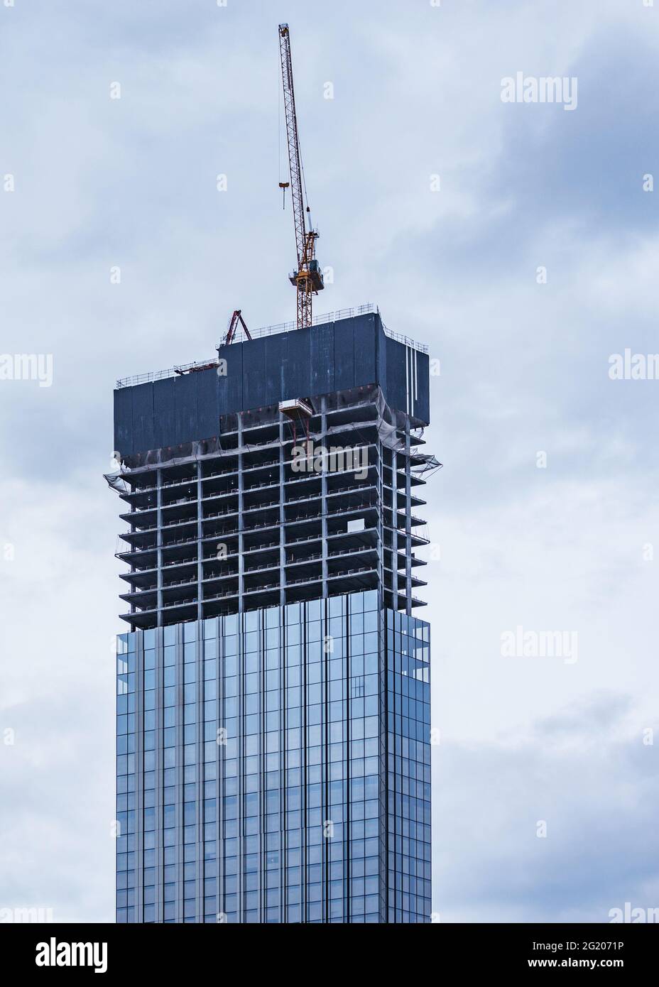 View of the construction site of the office building Stock Photo - Alamy