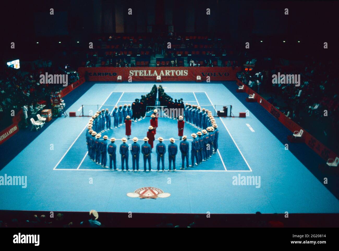 Indoor arena Palatrussardi Stella Artois tennis tournament, Milan, Italy 1991 Stock Photo