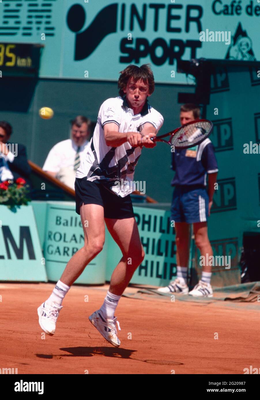 German tennis player Bernd Karbacker, Roland Garros, France 1996 Stock