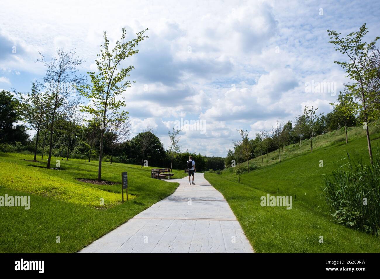London, UK June 2021 London Blossom Garden Covid19 living memorial