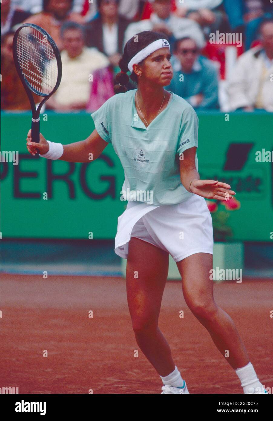 American tennis player Mary Joe Fernandez, Baccara 1990s Stock Photo