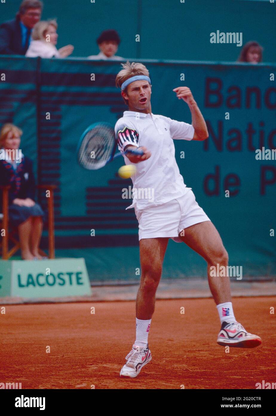 French tennis player Thierry Champion, Roland Garros, France 1990 Stock  Photo - Alamy