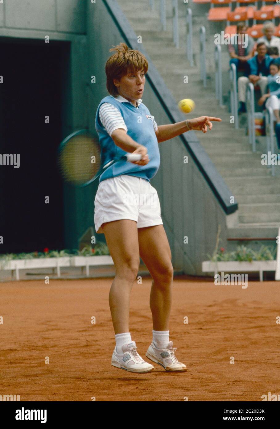 Italian tennis player Sandra Cecchini, Fed Cup , Praha 1986 Stock Photo