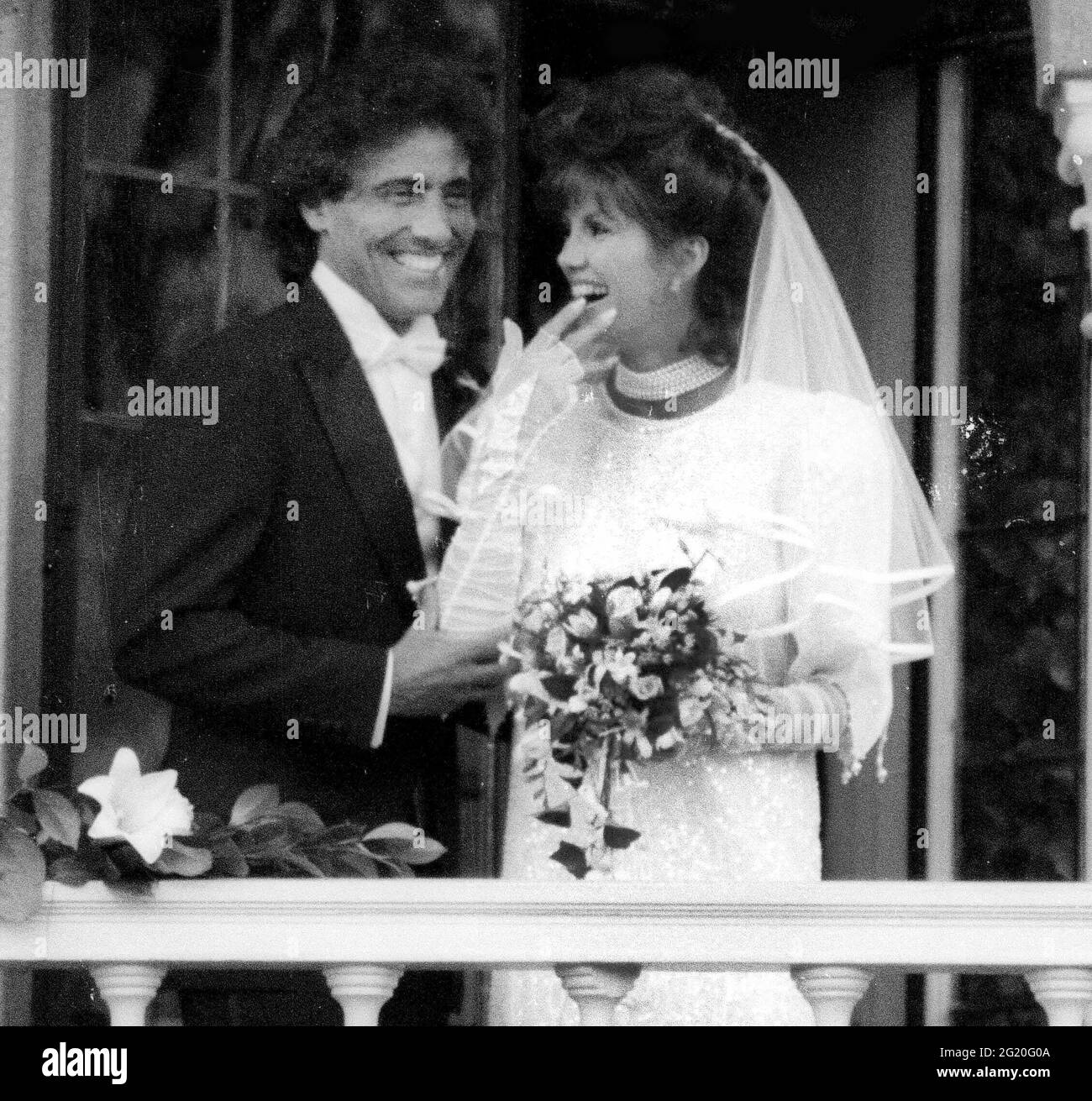 Victoria Principal Harry Glassman wedding 1985Photo by Adam Scull
