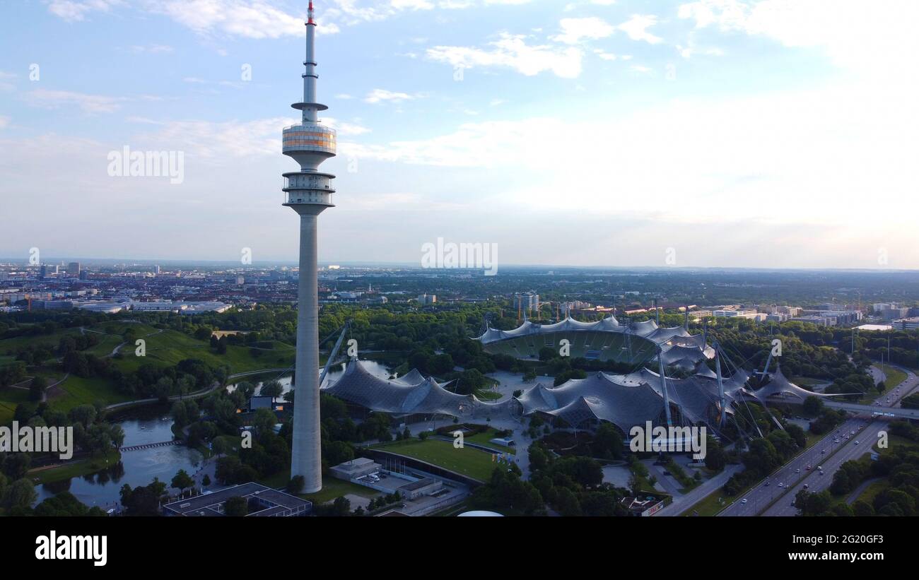 Tent roof tv tower olympic tower hi-res stock photography and images ...