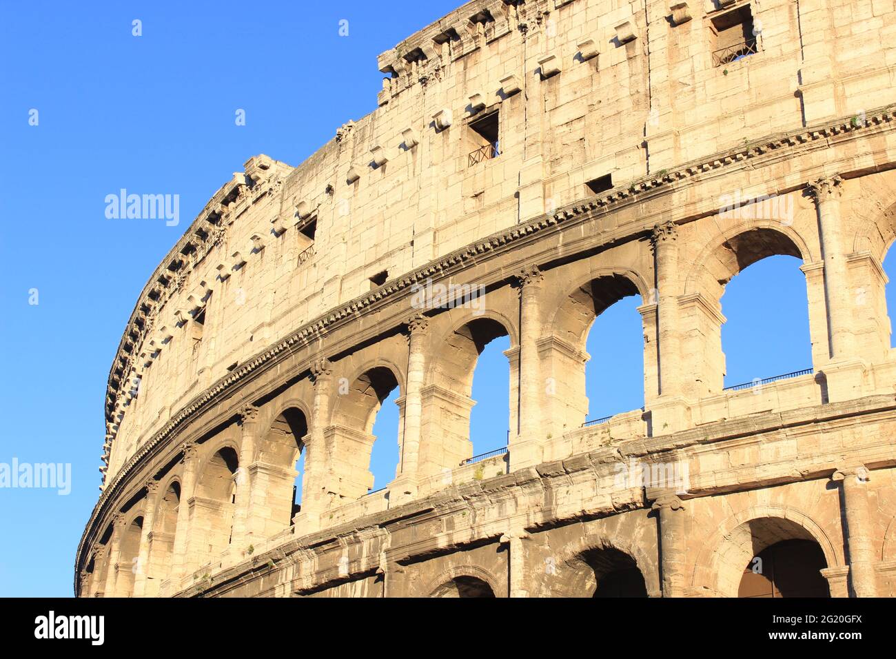 rome ruins roman blue sky architecture Stock Photo - Alamy